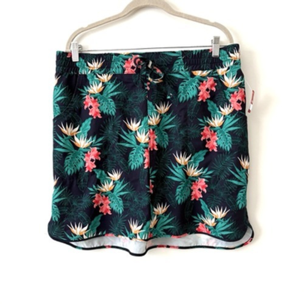 Duluth Trading Golf Skirt Women's Large Floral Tropical Tennis Pickelball